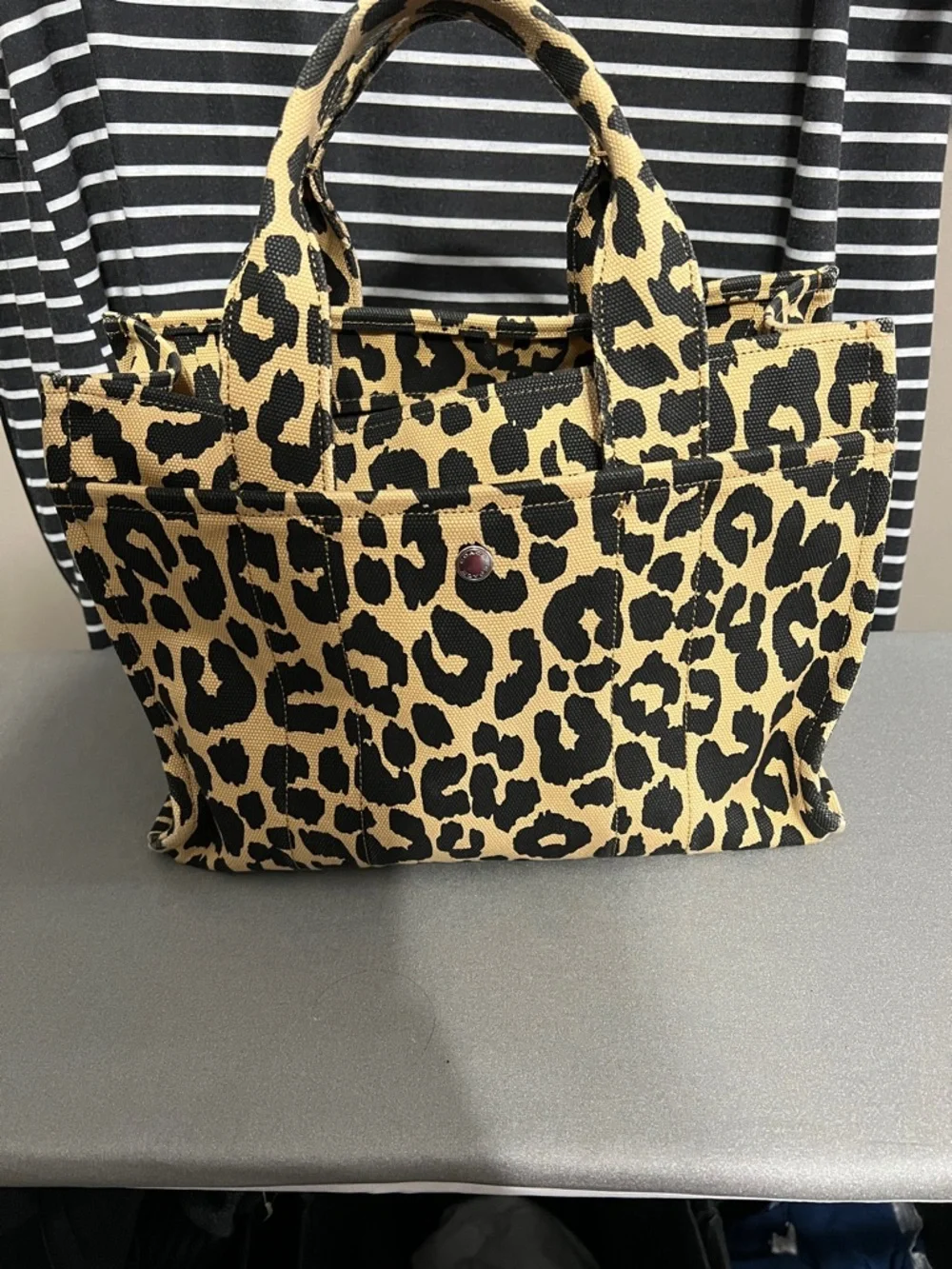 Coach Leopard Large Canvas Tote - Animal Print - Picture 2 of 10